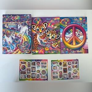•Lisa Frank Coloring Books & Stickers Bundle•